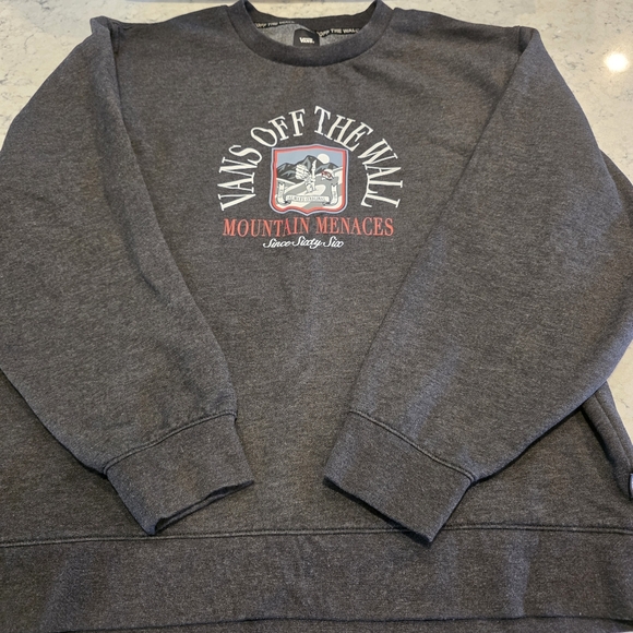 Vans Off The Wall Mountain Menaces Bored Patrol Crewneck Pullover Sweatshirt XL - Picture 6 of 16